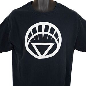 Green Lantern T Shirt Mens Size Large Black DC Comics Superhero Comic Book